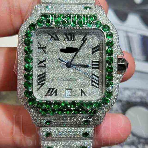 Eco Friendly Classic Moissanite Diamond Quartz <b>Watch</b> Stainless Steel Business Casual <b>Wrist</b> <b>Watch</b> <b>for</b> Men Available <b>For</b> Sale - Product Image 3