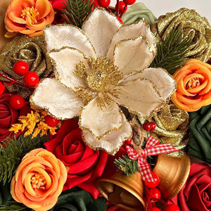 Fleurs décoratives artificielles pour le Nouvel An, Noël, Halloween, bricolage, extérieur, maison, boîte cadeau de Noël - Product Image 2