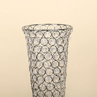 Vases à fleurs hauts en métal doré de luxe LEXI FS-054, centre de table 140x50cm, alimentation USB, pour décorations de fête et de mariage