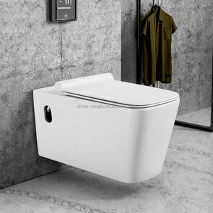 Inodoro de cerámica de estilo europeo MINGLIU para baño de hotel, con cisterna oculta y sifón <span class=keywords><strong>en</strong></span> P, suspendido <span class=keywords><strong>en</strong></span> <span class=keywords><strong>la</strong></span> <span class=keywords><strong>pared</strong></span>. - Product Image 3