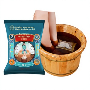 Nanjing Tongrentang Sacchetto per Bagno di Piedi con Assenzio e Cartamo - Idratante e Rinfrescante, Rimuove la Cellulite, Vendita all'Ingrosso - Product Image 1