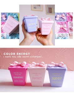 Caja de macarons con bálsamo sólido perfumado, decoración de lazo, ambientador sin llama para el hogar, recuerdo de boda, caja de regalo, desodorante. - Product Image 2
