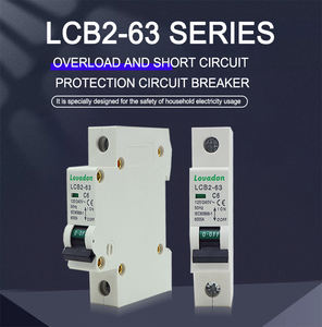 Yüksek kaliteli C tipi 6-63A Amp işletilen devre tek kutuplu alçak gerilim 6KA koruma Mcb minyatür devre kesici - Product Image 3