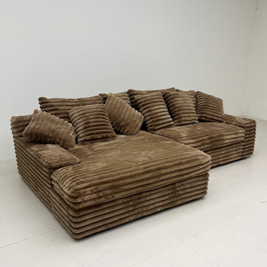 Divano Componibile di Lusso Confezionato Sottovuoto per Soggiorno Divano Modulare a Nuvola Bianco Set di Divani Compressi Mobili - Product Image 1