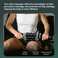 CYANMED Masseur musculaire électrique rechargeable 1800 mAh avec station de charge, 3 vitesses, perles rotatives, outil de massage des tissus profonds complet