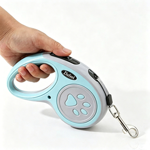 Heavy Duty Nylon Telescopic <b>Pet</b> <b>Leash</b> with One Button Brake, Custom Retractable Walking Rope for Small to Medium <b>Pets</b> - Product Image 3