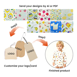Bavoir pour bébé avec poches, tablier imperméable sans manches en similicuir PU, attrape-miettes pour la <span class=keywords><strong>maternelle</strong></span> - Product Image 6