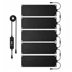 แผ่นยางละลายหิมะไฟฟ้า แผ่นทำความร้อนกลางแจ้ง ETL กำจัดหิมะและน้ำแข็ง 220V ผ้าห่มทำความร้อนซิลิโคนอุตสาหกรรม ละลายหิมะ - Product Image 3