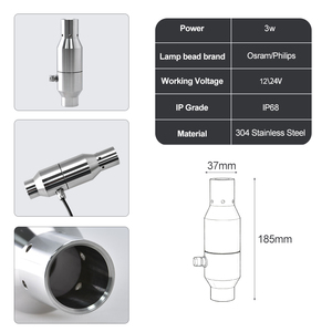 Projecteur LED RGB intégré en acier inoxydable 304, lumière annulaire submersible <span class=keywords><strong>pour</strong></span> <span class=keywords><strong>piscine</strong></span> extérieure et décoration de bassin, fabricant d'origine - Product Image 3