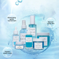 Ensemble de soins de la peau Aixin Blue Tansy, mousse nettoyante pour le visage, sérum hydratant, tonique, crème hydratante, ensemble de soins éclaircissants pour la peau
