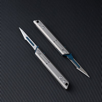 Mini couteau utilitaire portable avec pendentif porte-clés et lame détachable pour ouvrir les colis et couper le papier