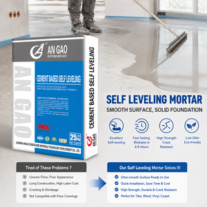 Mortier autolissant à base de ciment, vente en gros d'usine, coulage haute performance <span class=keywords><strong>pour</strong></span> solutions de nivellement de sols résidentiels et commerciaux - Product Image 1