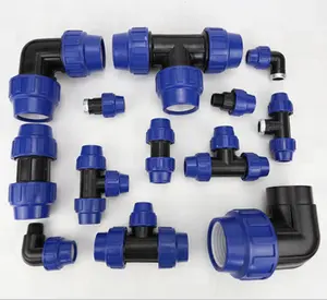 Pp Compression Fittings Equal Coupling Reducer For Hdpe Pipe