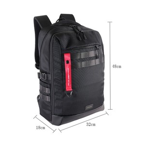 Senrong <b>Black</b> Oxford Anti-Theft <b>Waterproof</b> RFID <b>Backpack</b> with Zipper Closure 25-35L Capacity for Daily Use & Outdoor Activities - Product Image 4