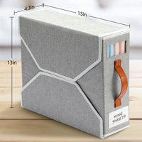 Sheetcube Ensemble de draps de lit Organisateurs 4 Pack Housses de couette Couverture Boîte de rangement pliable Bacs