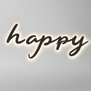 SKYSEEN Marketing Custom Led segno lettere scritte a mano felice LOGO LED luce calda decorazione della parete per Home Café negozi di Dessert - Product Image 1