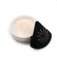 Marque privée Beauté Doux Grand Flocage Cosmétique Bouffées De Poudre Ensemble Lâche Réglage Triangle Velours Bouffées De Poudre Bouffées De Maquillage