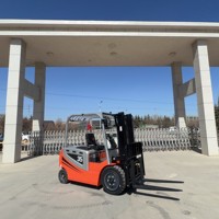 Chariot élévateur contrepoids électrique à batterie au plomb-acide certifié CE ISO, capacité 3,5 tonnes, pour la manutention de matériaux en entrepôt intérieur