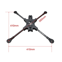 Kit de cadre de drone de course FPV RJX 15 pouces V1, grande taille, longue autonomie, X-class, en fibre de carbone sergé 3K mat