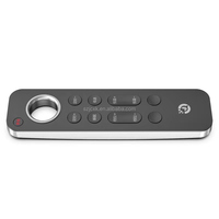 Télécommande vocale compacte en métal - 11 touches, code fixe, anti-perte, compatible avec plus de 200 appareils
