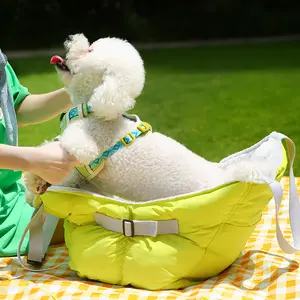 Ufbemo अनुकूलित पालतू जलरोधी पोर्टेबल यात्रा बूस्टर रक्षक पालतू पशु बिस्तर कवर कार कुत्ते सीट वाहक बैग