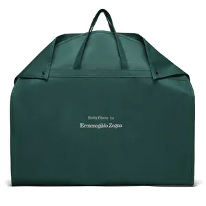 Custom Branded Non Woven Zipper Convertible Carry On Organza Suit Garment Bags Compostable