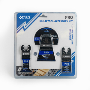 Juego de 4 Hojas de Sierra Oscilante Profesionales de Diferentes Tamaños, Triangulares Grandes, de Corte Recto, Multiusos, Personalizables para Madera - Product Image 3