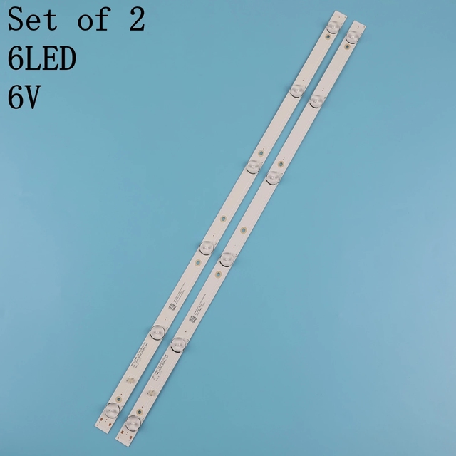 New 2 PCS 6LED LED Backlight Strip for 32inch JL.D32061330-081AS-M FZD-03 E348124 MS-L1343 L2202 L1074 V2 2-6-3030-300MA-36V