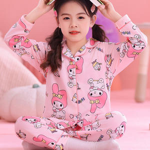 Nuovi <span class=keywords><strong>Pigiami</strong></span> da Donna e Abbigliamento per Bambini a Maniche Lunghe in Stile Coreano Primavera e Autunno con Fantasia a Cartoni Animati per Studentesse e Ragazze - Product Image 2