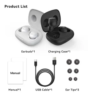 ODM OEM True Wireless Earbuds With Big Bass Bluetooth 5.3 30H Long Playtime 2 Mics For AI Clear Calls