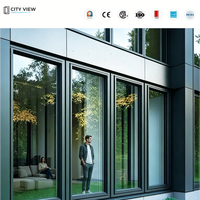 Puertas y Ventanas de Aleación de Aluminio Personalizadas con Borde Estrecho, Ventana Abatible y de Apertura Interior
