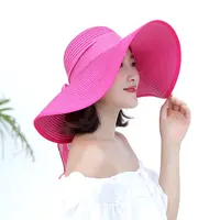 Women's Oversize Straw Beach Cap, Ladies Floppy Hat