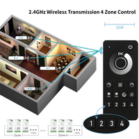 Contrôleur de bande LED 12V avec variateur d'intensité, télécommande MESH TUYA WIFI, 1 canal, portée 30M, charge maximale 720W, synchronisation musicale, 6A, ROHS
