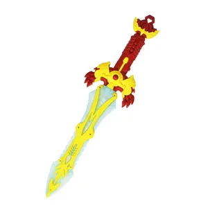 Brinquedo de espada luminosa criativo, sabre de luz led brilhante, crianças, luz para cima, brinquedo de espada rotativa com som