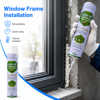 Colle mousse PU A41 500ml à prise rapide et haute expansion pour l'isolation thermique, idéale pour l'installation de portes et fenêtres en aluminium