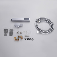 Colonne de douche en acier inoxydable SUS304 et ensemble d'accessoires de salle de bain pour hôtels et salles de bain comprenant des toilettes et une colonne de douche