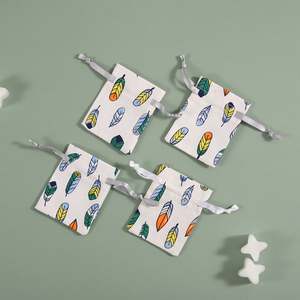 Bolsas de Lona Reciclada Personalizadas al por Mayor, Bolsas de Algodón con Cordón Personalizadas para Empaque de Joyería, Pulseras y Anillos - Product Image 6