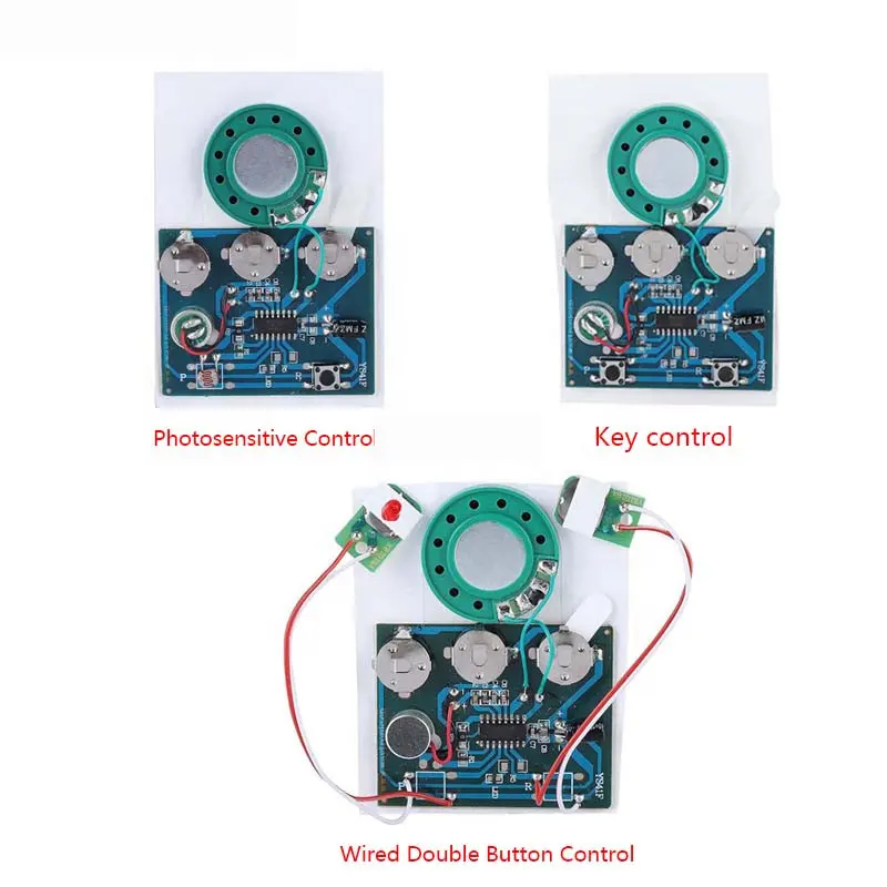 Плата звукового диктофона 30 с, плата фоточувствительной записи с управлением клавишами, программируемый чип, аудио модуль для поздравительной открытки, «сделай сам»
