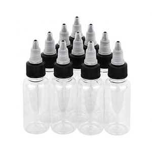 Botellas Dispensadoras de Plástico PET Transparente Vacías de Fábrica con Tapa de Rosca y Botellas Exprimibles para Manualidades, Tinta, Jabón Líquido y Aceites - Product Image 1