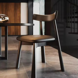 <span class=keywords><strong>Chaise</strong></span> de salle à manger ergonomique moderne en bois massif pour l'extérieur, salle d'attente, hôtels, salles de jeux, salons, meubles de maison - Product Image 1