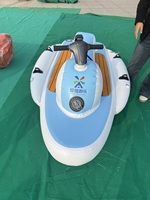 Jet ski gonflable de loisirs, bateau gonflable durable à structure Drop Stitch, embarcation motorisée pour la pêche et les sports nautiques