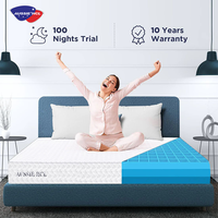 Vente flash - Matelas orthopédiques en gel massant - Matelas en mousse - Matelas en mousse à mémoire de forme visco-élastique premium à double zone