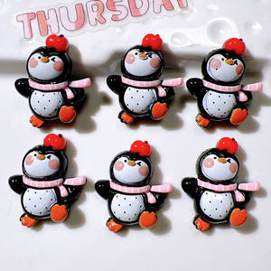 Dijes <span class=keywords><strong>de</strong></span> Resina con Forma <span class=keywords><strong>de</strong></span> Animales <span class=keywords><strong>de</strong></span> Dibujos Animados, Pingüino, Oso <span class=keywords><strong>Panda</strong></span>, Conejo, Decoración DIY para Fundas <span class=keywords><strong>de</strong></span> Teléfono y Zapatos - Product Image 6