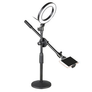 Telefon aksesuarları LED Selfie halka ışık ek lamba cep telefonu stendi - Product Image 6