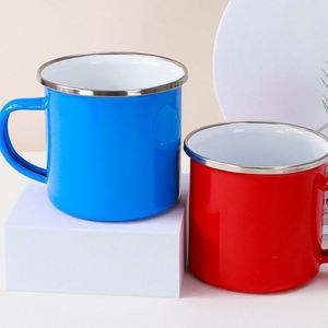 Taza de Camping de Acero Esmaltado de Alta Calidad Personalizada con Impresión de Logotipo, Taza de Metal para Cerveza, Leche, Café, Té - Product Image 5