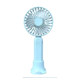 Ventilador com suporte para celular, mini ventilador portátil sem fio com bateria recarregável