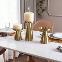 Porte-bougie en fer de style campagnard américain, support de bougie en métal, centre de table de mariage, décoration intérieure