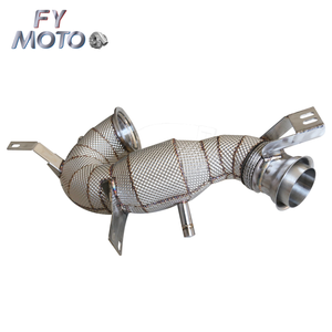 Tuyau d'échappement pour <span class=keywords><strong>AMG</strong></span> X290 <span class=keywords><strong>GT43</strong></span> GT50 GT53 / W213 E53 C257 CLS43 CLS53 / W167 GLE53 OPF / GPF avec bouclier thermique - Product Image 4