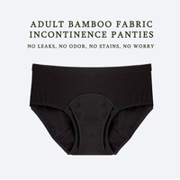 Culottes Menstruelles Anti-Fuites 4 Couches pour Hommes, Sous-Vêtements d'Incontinence pour Femmes, 50 ml