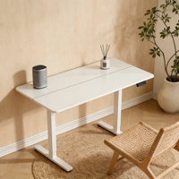 Bureau pliant ergonomique moderne PRORIALS en bois, réglable en hauteur, pour le travail à domicile, le bureau, l'ordinateur, l'étude des étudiants